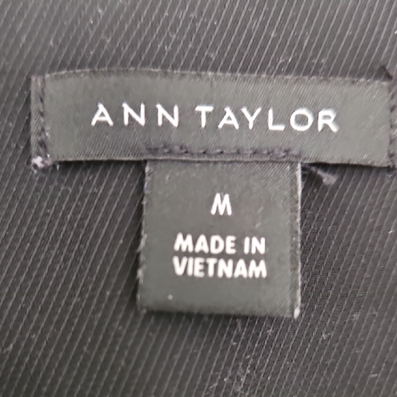 Ann Taylor Black Button-Front Blouse - Picture 2 of 4